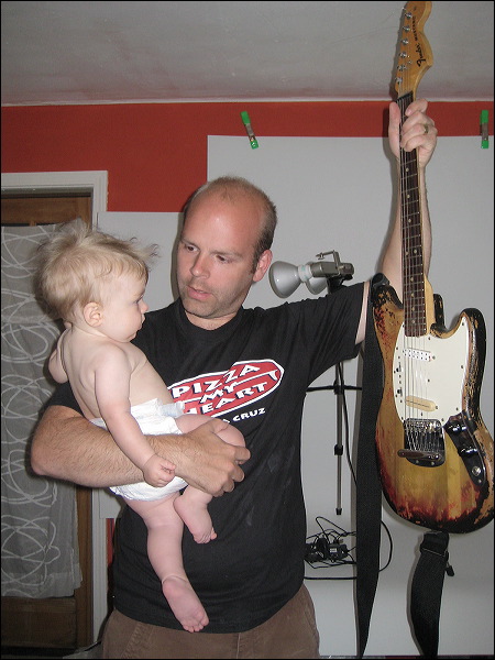 Emi , Joey  • Looking at Electric Guitars  • Home  • La Selva Beach  • CA   • 10/18/2008